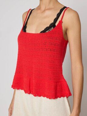 NEW Atelier Delphine Jagger Cami in Red